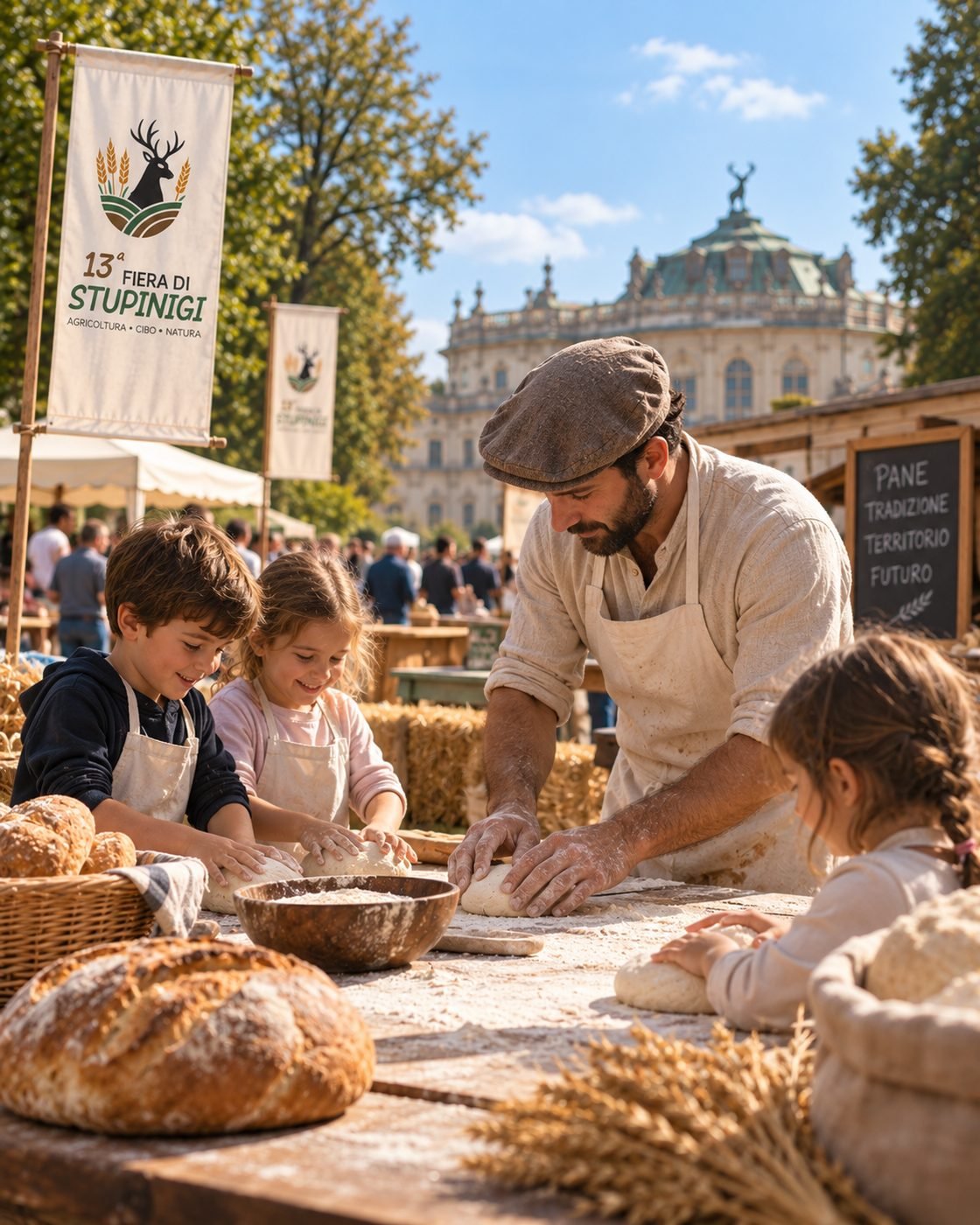 Laboratorio di panificazione alla Fiera di Stupinigi